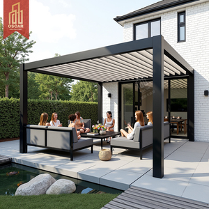 Tonnelles en aluminium de pergola fonctionnelles pour la plate-forme de patio adaptée aux besoins du client par la pergola en aluminium d'usine - Product Image 1