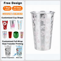 Vaso de Aluminio Termosensible que Cambia de Color con Logotipo Personalizado, Fabricado en Fábrica con 30 Años de Experiencia