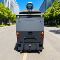 Nouvelle machine de nettoyage de voirie électrique 48V, balayeuse industrielle autoportée haute pression pour extérieur, type auto-déchargeant 2200mm