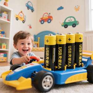 Votek <span class=keywords><strong>AA</strong></span> có thể sạc lại USB Type-C pin lithium thân thiện với môi cho máy ảnh loa chơi game thay thế 1200 + disposables - Product Image 6