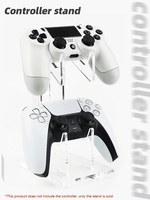 Soporte de Escritorio de Acrílico de 2 Niveles Data Frog, Accesorio de Exhibición para Consola de Juegos de PC, para Controles de Nintendo Switch, Xbox One y PS4