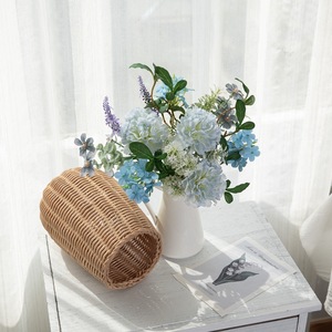 CallaFloral Ramo de Claveles Artificiales Azules de Plástico y Tela Tejida para Decoración de Bodas y Hogar CF01286 - Product Image 1