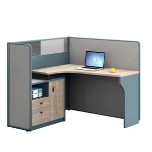 L a forma di moderno sotto il cassetto in laminato <span class=keywords><strong>estensibile</strong></span> partizione industriale curva angolo scrivania ufficio ufficio divisorio della cabina - Product Image 1