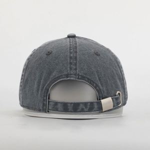 หมวกเบสบอลทรงแด๊ดปักโลโก้แบบกำหนดเองสำหรับทุกเพศทุกวัย คุณภาพสูง 6 แผง ผ้าฝ้ายทวิลล์ย้อมสีแบบพิเศษ ล้างทำความสะอาดได้ - Product Image 6