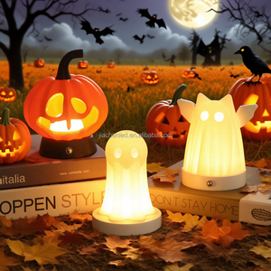 Lampes décoratives imprimées en 3D pour la fête de la Toussaint, <span class=keywords><strong>lampe</strong></span> de table rechargeable, veilleuse pour la fête des Saints, cadeau LED pour garçons - Product Image 1