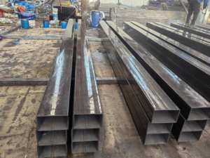 Tubo cuadrado de tubo Rectangular de acero personalizado engrasado pintado en negro galvanizado para valla puerta riel balcones <span class=keywords><strong>ventana</strong></span> - Product Image 6