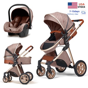 Vente en gros de landau léger pour bébé Poussette siège auto 2 en 1 avec sac maman CE - Product Image 2