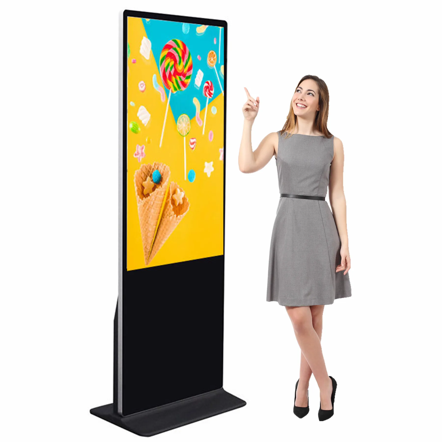 Freestanding Indoor Advertising Kiosk Lcd Advertising Payers And Displays Kiosk Digital Signage For Sale