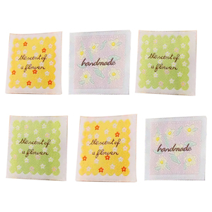 Nhà cung cấp Trung Quốc thấp moq tùy chỉnh handmade dệt nhãn vá cho thiết kế của bạn Logo - Product Image 2