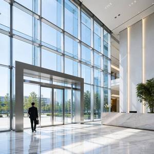Sistema de Muro Cortina Superpuesto con Estructura de Acero Resistente al Fuego para Fachada |   Edificio Moderno Prefabricado Unificado de Gran Altura con Vidrio de 6-64 mm - Product Image 6