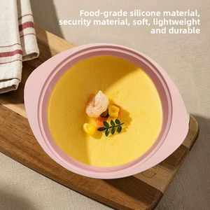 Couvercle de cuiseur vapeur <span class=keywords><strong>en</strong></span> <span class=keywords><strong>silicone</strong></span> de qualité alimentaire écologique, compatible <span class=keywords><strong>micro</strong></span>-ondes, récipient personnalisé <span class=keywords><strong>pour</strong></span> réduire la graisse, cuiseur vapeur <span class=keywords><strong>pour</strong></span> repas - Product Image 3