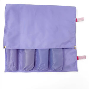 Sac de rangement Mahjong Pusher et Rack de couleur personnalisée violet vert rose <span class=keywords><strong>4</strong></span> fentes sac Mahjongg américain en rouleau - Product Image 4