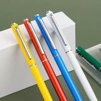 Stylo bille en métal personnalisé avec logo VIP, luxueux, coloré, fin, pour fournitures de bureau, cadeau d'affaires exécutif