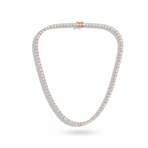 สร้อยคอเพชรทองคำหรูหรา ประดับอัญมณีระยิบระยับสำหรับผู้หญิง ของขวัญเครื่องประดับที่สมบูรณ์แบบสำหรับโอกาสพิเศษหรือแฟชั่นประจำวัน - Product Image 4