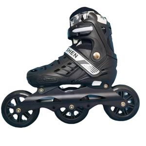 Cada <span class=keywords><strong>patines</strong></span> en línea al por mayor 100MM PU grandes <span class=keywords><strong>3</strong></span> <span class=keywords><strong>ruedas</strong></span> Marco de aleación de aluminio estudiantes hombres mujeres y niños ajustable - Product Image 1