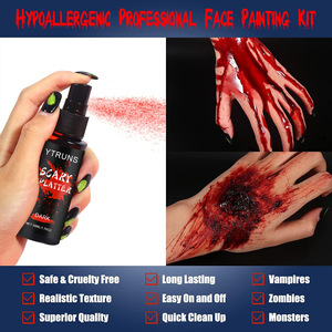 Cosplay de peinture corporelle pour Halloween, spray temporaire de <span class=keywords><strong>faux</strong></span> <span class=keywords><strong>sang</strong></span> pour maquillage - Product Image 4