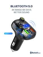 Émetteur FM LDNIO C704Q, adaptateur radio sans fil pour voiture, chargeur universel pour voiture avec charge rapide QC3.0