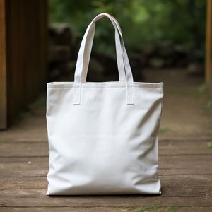 Eco-Friendly Cloth Reusable Organic Calico <b>Canvas</b> Tote <b>Bag</b> With Custom Printed Logo - Product Image 1