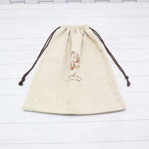 Cotton <b>Pouch</b> <b>Drawstring</b> Dust Bag Gift Package Beautiful Pattern Custom Design Promotion Logo Reusable Organic Muslin Cloth - Product Image 6
