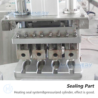 Petite machine d'emballage rotative automatique en plastique de 25 grammes pour sceller la cuillère à miel de sirop contre la toux