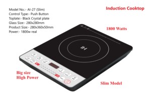 Placa de Inducción Portátil de 2000W, Hornilla Eléctrica Individual con Control Táctil Multifunción y Pantalla LED para el Hogar - Product Image 4
