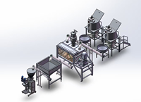 Système de pesage et de dosage automatique industriel pour poudres, mélangeur à ruban, machine de remplissage/emballage pour PLC 2-10T