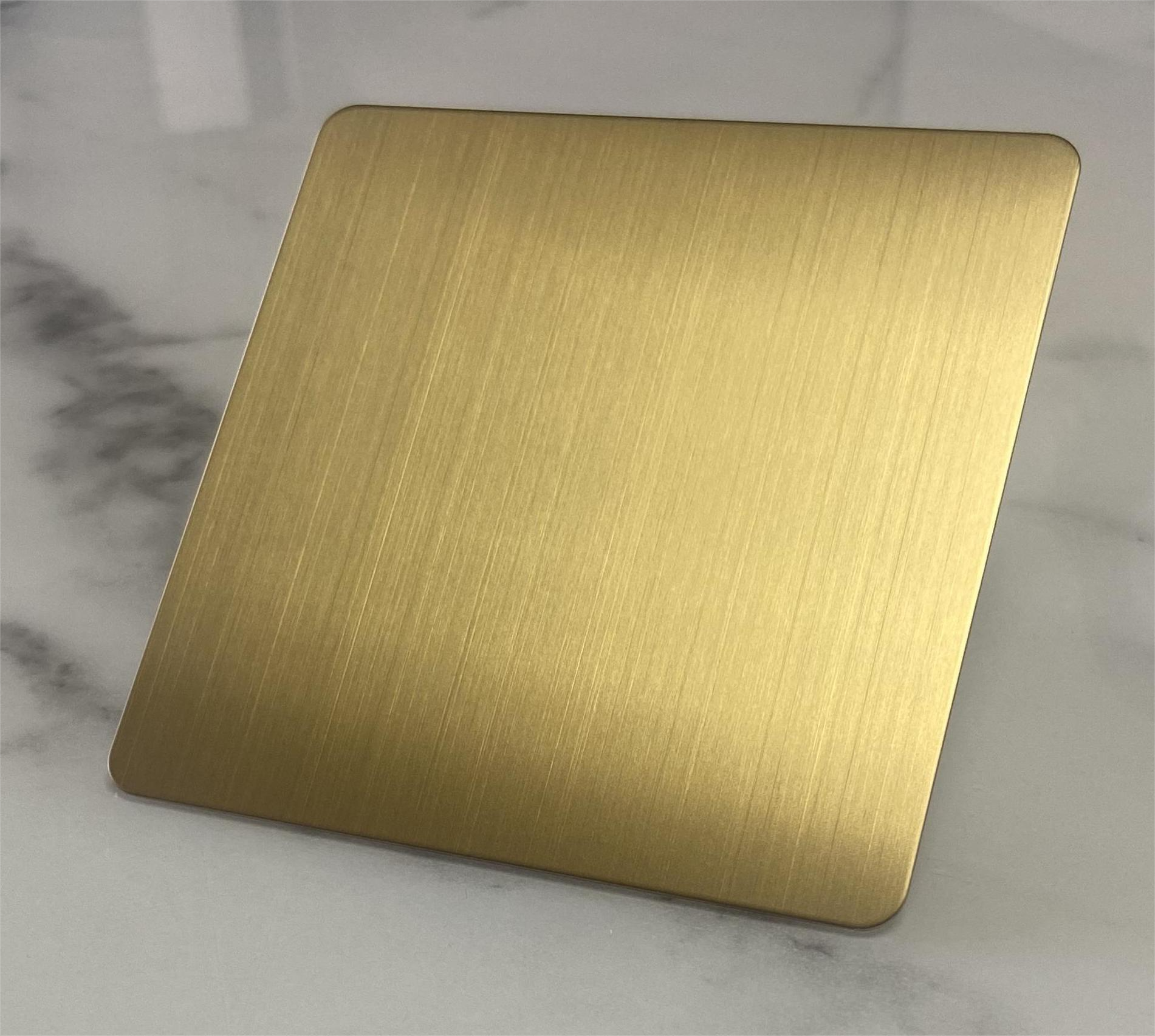 Brushed yellow titanium gold