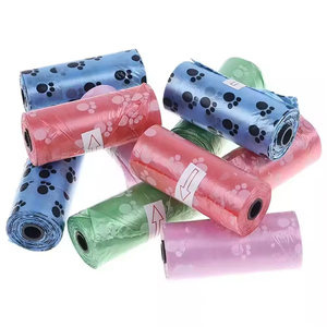 100% phân hủy sinh học nhựa du lịch ngoài trời thân thiện với môi CuộN Doggie poop túi với in Paws cho pet xử lý chất thải - Product Image 6