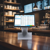 Terminal de point de vente tout-en-un, caisse enregistreuse, moniteur, système d'exploitation Windows/Android, garantie d'un an pour les supermarchés, les magasins de détail, efficace