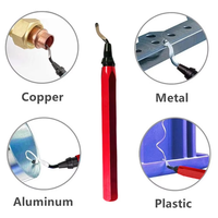Herramienta de Desbarbado de Metal Handle Burr RB1000, 10 Cuchillas Rotatorias BS1010 para Cortar Acero Inoxidable, Aluminio y Goma