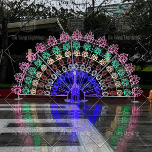 Christmas Peacock Motif Light Outdoor LED Animal Decoration For <b>Garden</b> Landscape Display - Product Image 5