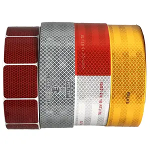 High intensity ECE 104R Wheel red printing PET DOT-C2 Stickers reflective tape