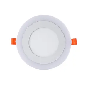 Pannello Led Ultra sottile a doppio colore CCT cambia colore rotondo da incasso 3 + 3W pannello Led da soffitto