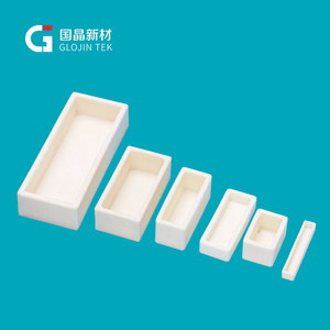 Alumina sứ thuyền hình chữ nhật alumina thuyền alumina gốm thuyền cho TGA - Product Image 2