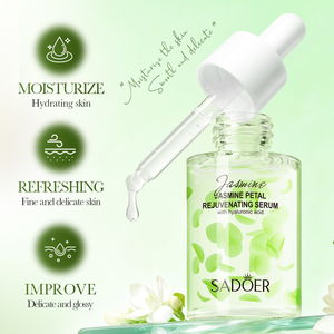 Suero Rejuvenecedor de Pétalos de Jazmín 30mL, Hidrata, Nutre, Reafirma, Ilumina, Mejora la Aspereza, Refresca, Absorción Rápida, Cuidado de la Piel - Product Image 3