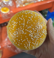Modelo de Comida de Juguete Grande, Pan de Chifón Suave con Simulación de Sésamo, Hecho a Mano para Accesorios de Fotografía y Decoración