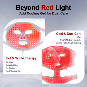 หน้ากาก LED EYCO สำหรับดูแลผิวหน้า หน้ากากน้ำแข็งซิลิโคน LED บำบัดฟื้นฟูผิวหน้า ลดเลือนริ้วรอยด้วยแสงสีแดง - Product Image 4