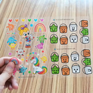 High Quality Custom sticker logo Clear Gold Foil Die Cut Labels Transparent Stickers Sheet