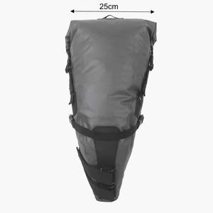 <span class=keywords><strong>Bolsa</strong></span> de sillín duradera de 13L para cicloturismo con placas de soporte internas, impermeable, directamente de fábrica para viajes. - Product Image 4