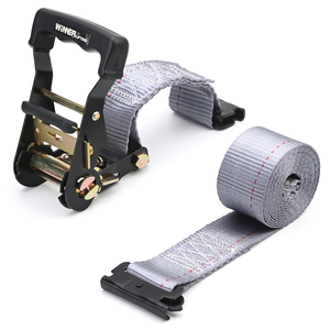 Sangles de fixation de cargaison personnalisées en gros, sangle de fixation en polyester 50 mm, sangles à cliquet E Track - Product Image 2