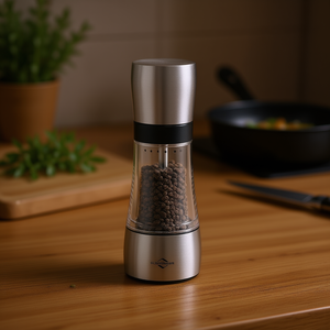 Molinillo de pimienta Kuchenprofi de 12 cm, de acero inoxidable, manual, para uso en la cocina. - Product Image 3