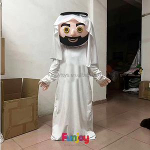 Costume mascotte arabiano in stile natalizio ideale per spettacoli comici basati su personaggi dei cartoni animati ed eventi aziendali - Product Image 6