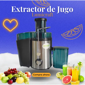 Lumicraft Exprimidor de frutas eléctrico portátil Potente extractor de jugo centrífugo lento con batería - Product Image 4