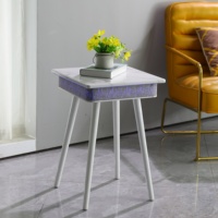 Table basse intelligente de style moderne avec éclairage LED RGB tactile/télécommande sans fil, taille personnalisée, meubles de salon pour la maison, balcon