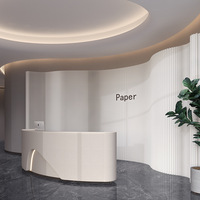 Cloison pliante multifonctionnelle en acrylique et bois, design moderne, pour restaurant, bureau, magasin, usine