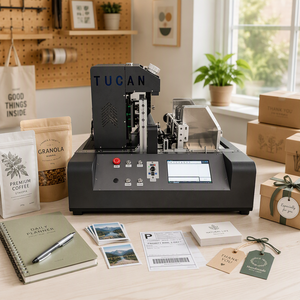 Nueva Impresora Automática de Lotes <span class=keywords><strong>Tucan</strong></span> TC-300A Mini, 1200dpi/600dpi, 28m/min, Alimentación de 40cm, Ancho de Impresión de 30cm para Cajas de Pizza y Bolsas de Papel - Product Image 1