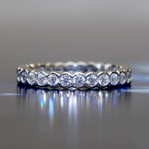 Anello di Diamanti T0609 per Donna, Taglio Brillante Rotondo, Colore G Naturale, Classico Anello di Fidanzamento, Gioiello - Product Image 5