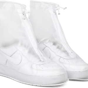 עמיד למים חיצונית נעלי pvc מעובה עמיד למים נעלי pvc כיסוי נגד החלקה עם רוכסן מגן נעליים - Product Image 2