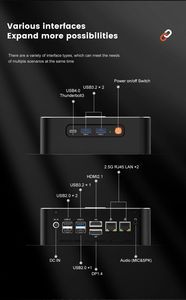 Mini PC M600 Rzy-en 9 8945HS AMD AI, 5 8645HS, 2xDDR5, 2xPCIe4.0, 2x2.5G LAN, Windows 11, Miniordenador de Escritorio, PC Gamer, WiFi6 - Product Image 6