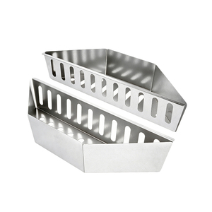 Pinnovo Char-Basket Supports pour briquettes <span class=keywords><strong>de</strong></span> <span class=keywords><strong>charbon</strong></span> en acier aluminisé, paniers à combustible, panier à <span class=keywords><strong>charbon</strong></span> compatible avec les grilles à <span class=keywords><strong>charbon</strong></span> plus grandes - Product Image 6